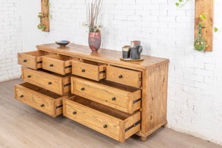 Light Brown Wooden Buffet