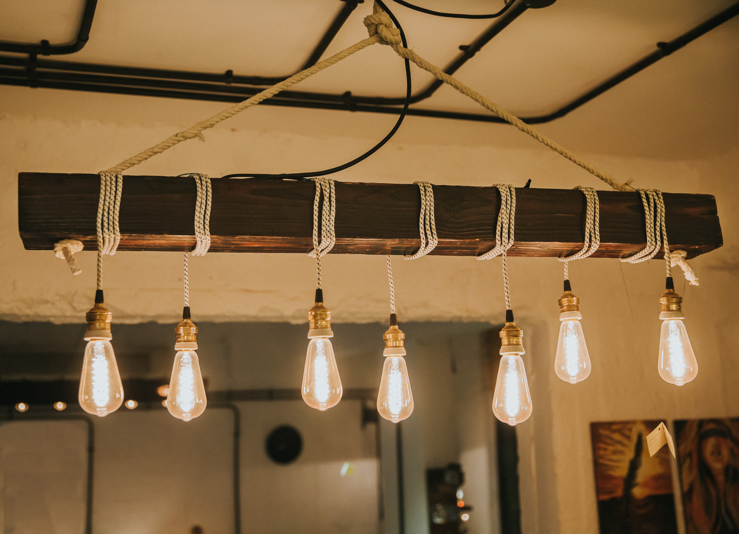 Lighting Unit Wooden Beam (120)